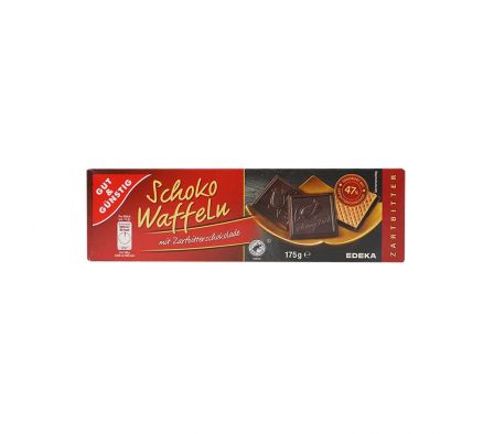 GALLETITAS G+G WAFFER C/CHOCOLATE AMARGO 175G