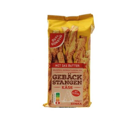 PALITOS G+G DE HOJALDRE CON QUESO 150GRS