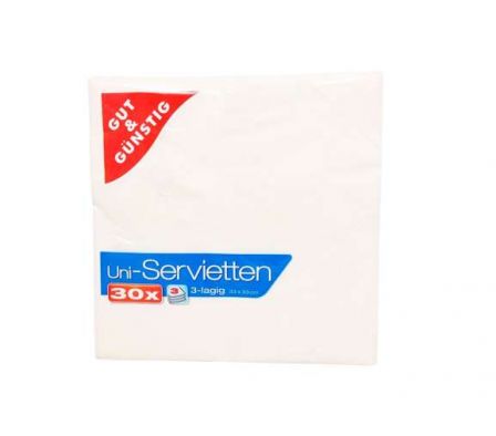 SERVILLETAS G+G CREMA 33X33