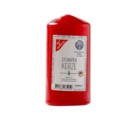 VELA G+G ROJO 120X60CM