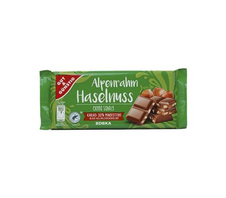 CHOCOLATE G+G VOLLM HASELNUSS 100GR