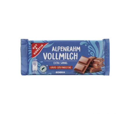 CHOCOLATE G+G ALPEN-VOLLMILCH 100GR