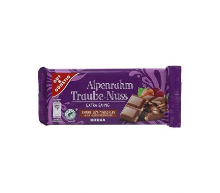 CHOCOLATE G+G CON UVAS Y AVELLANAS 100G