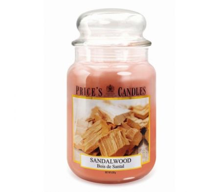 VELA AROMÁTICA LARGE PRICE'S SANDALWOOD 630GRS.