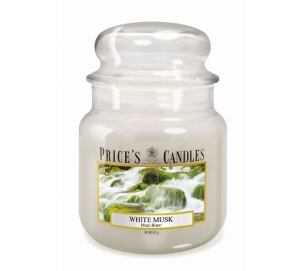 VELA AROMÁTICA MEDIUM PRICE'S WHITE MUSK 411 GRS