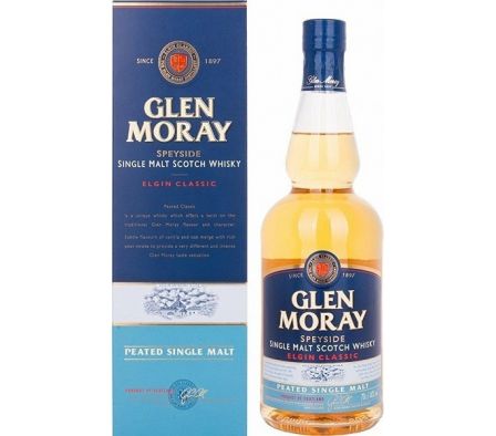 WHISKY GLEN MORAY CLASSIC PEATED SINGLE 700ML