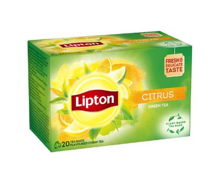 TE VERDE LIPTON CITRICOS LIMON Y NARANJA 20 UNI