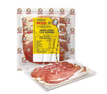 JAMON CRUDO OCHSI SERRANITO PAQ 225GR