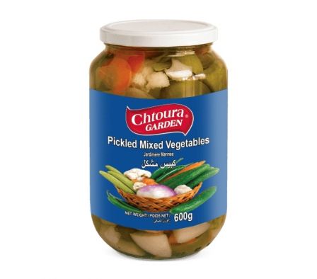 VERDURAS ENCURTIDAS MIXTAS CHTOURA 600 GR
