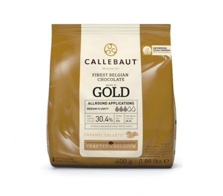 CHOCOLATE CALLEBAUT GOLD 400 GR