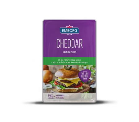 QUESO CHEDDAR EMBORG FETEADO 150G
