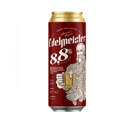 CERVEZA EDELMEISTER STONG 8.8 % LATA 500 ML