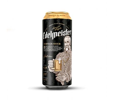 CERVEZA EDELMEISTER SCHWARZBIER  4.2 % LATA 500 ML