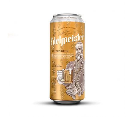 CERVEZA EDELMEISTER WEIZEN 5.2 % LATA 500 ML