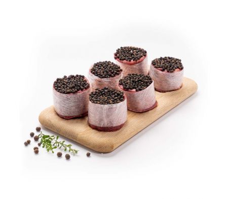 MEDALLON DE LOMITO C/PANCETAS Y PIMIENTA COND. X K