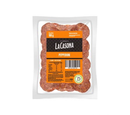 PEPERONI LA CASONA FETEADO 100GR