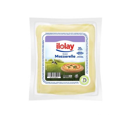 QUESO MUZZARELLA ILOLAY FETEADO 500GR