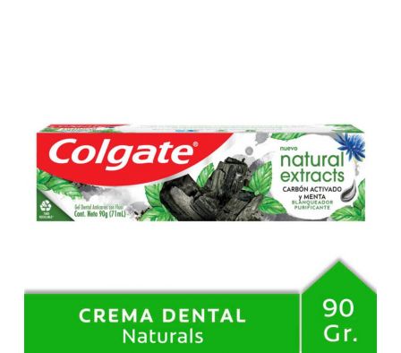 PASTA DENTAL COLGATE NATURALS CARBÓN 90 G