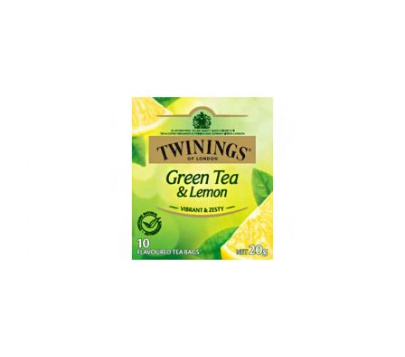 TE TWININGS VERDE Y LIMÓN 10 SOBRES 