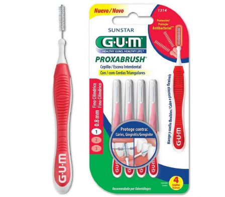 CEPILLO INTERDENTAL GUM  PROXABRUSH FINO CILIN 1