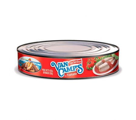SARDINA VAN CAMPS SALSA TOMATE 425GR