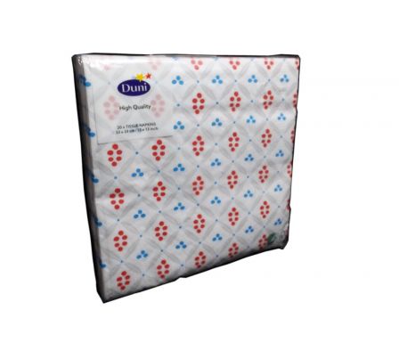 SERVILLETA DUNI URBAN ETNIC WHITE 33X33