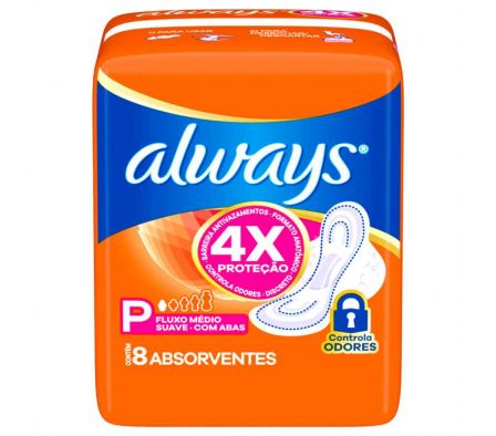 TOALLA HIGIENICA ALWAYS SUPER PROT. SUAVE C/ALAS 8