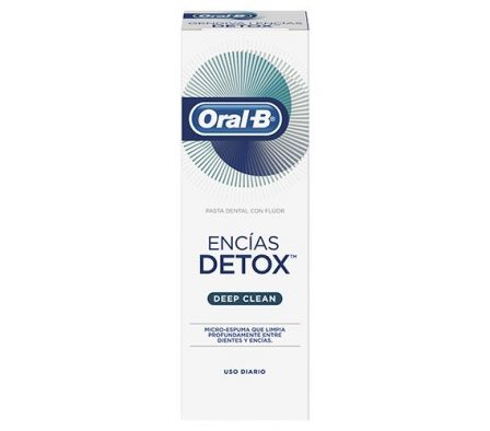 PASTA DENTAL ORAL-B CON FLUOR ENCIAS DETOX