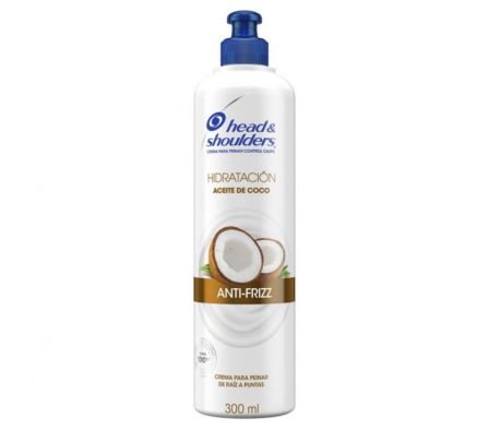 CREMA P/PEINAR H&s HIDRATACION ACEITE COCO 300 ML 