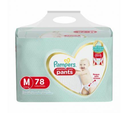 PAÑAL PAMPERS PREMIUM CARE PANTS MED 78UN
