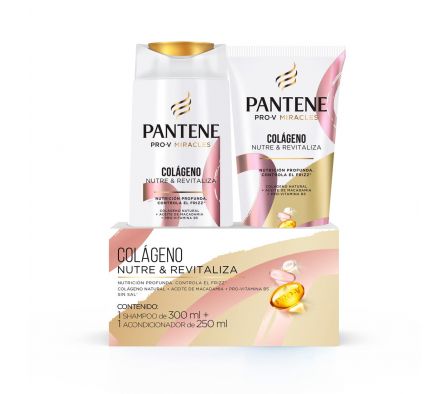 PACK PANTENE SHAMPOO 300ML + AC 250ML COLAGENO