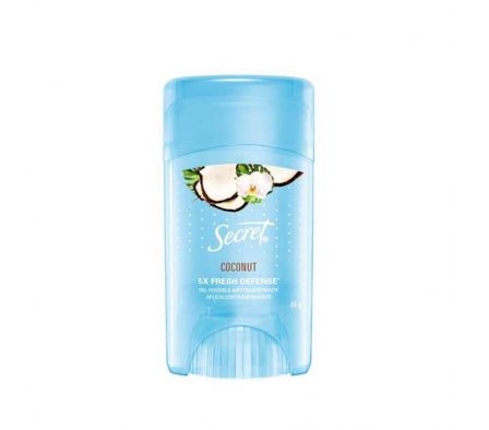 DESODORANTE SECRET CLEAR COCONUT BARRA GEL 45GR