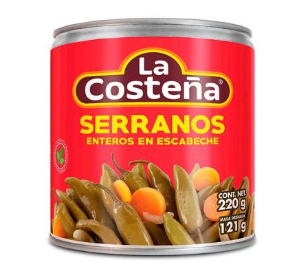 SALSA LA COSTENA CHILES SERRANOS 220GR