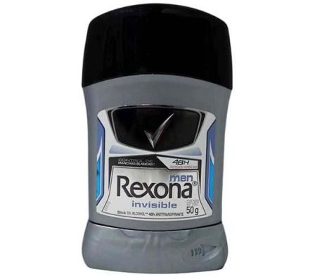 DESODORANTE REXONA MEN INVISIBLE BARRA 50GR