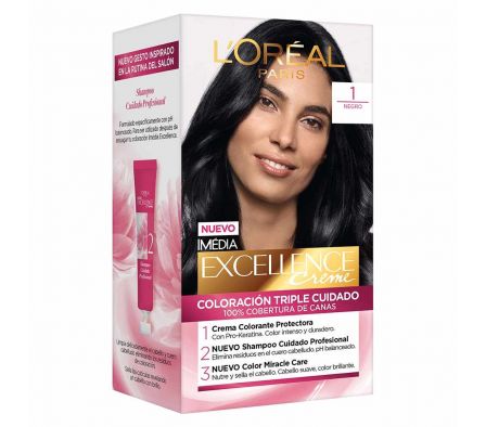 TINTE P/PELO LOREAL EXCELLENCE PREF. N 1 NEGRO