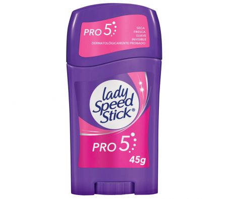 DESODORANTE LADY SPEED STICK  PRO-5 BARRA 45GR