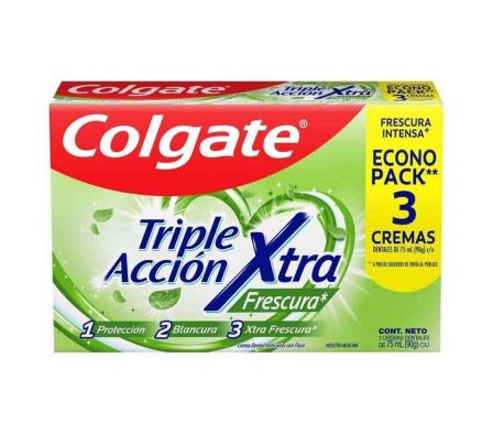 PASTA DENTAL COLGATE TRIPLE FRESH 75 ML 3U