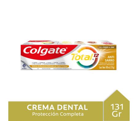 PASTA DENTAL COLGATE TOTAL 12 ANTI-SARRO 131 G