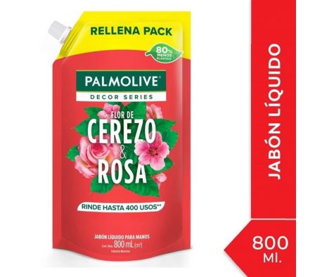 JABON LIQUIDO PALMOLIVE FLOR DE CEREZO ROSA 800ML