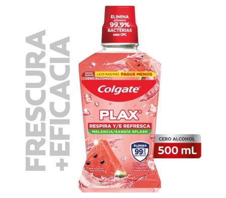 ENJUAGUE BUCAL COLGATE PLAX SANDÍA 500ML