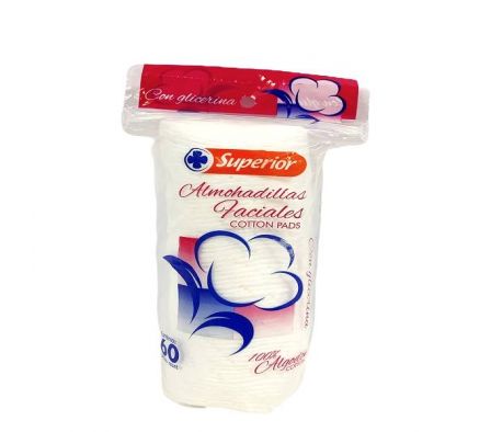 ALGODON SUPERIOR DISCO CON GLICERINA 60 UN.
