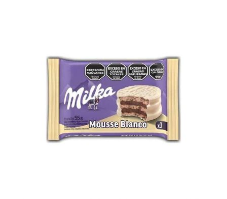 ALFAJOR MILKA MOUSSE TRIPLE BLANCO AGRUPADO 55G