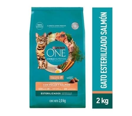 ALIMENTO PARA GATO ONE ESTERIL SABOR SALMON 2KG