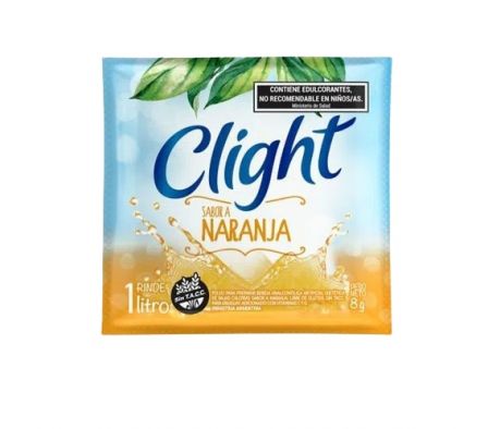 JUGO EN POLVO CLIGHT NARANJA 10GR