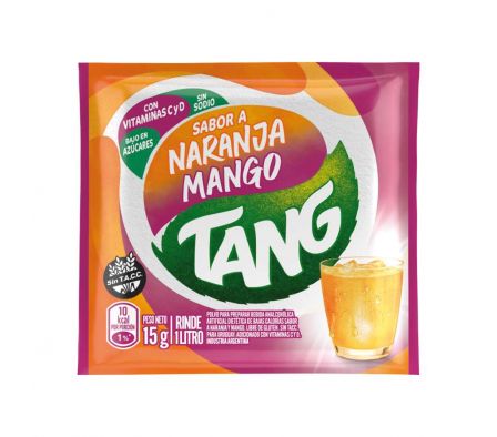 JUGO EN POLVO TANG NARANJA Y  MANGO 15G