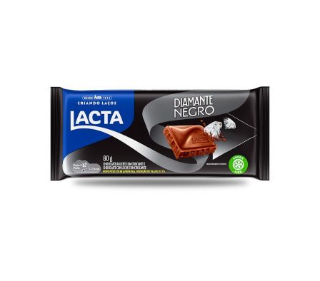CHOCOLATE LACTA DIAMANTE NEGRO 80GR 
