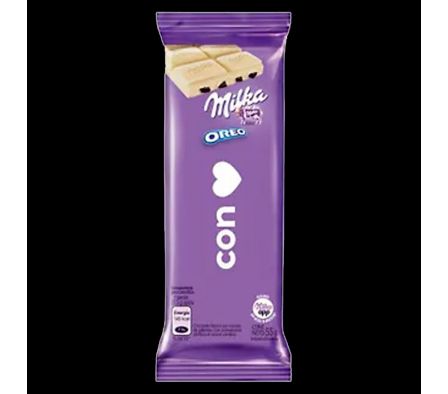 CHOCOLATE MILKA OREO BLANCO 55GR