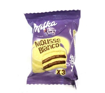 ALFAJOR MILKA TRIPLE MOUSSE BLANCO 55GR