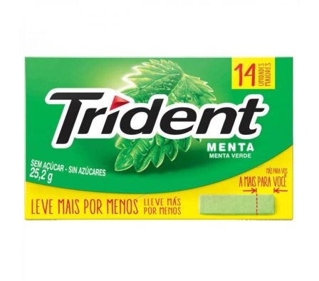 CHICLE TRIDENT MENTA 14UN