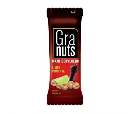 MANI CERVECERO GRANUTS LIMON PIMIENTA 40GR